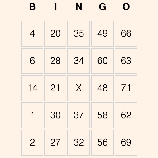 Bingo Project